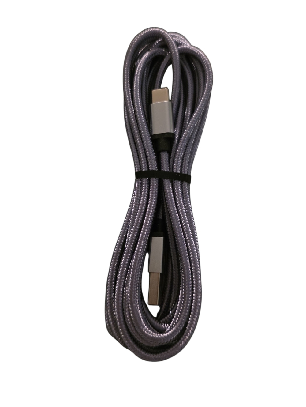 Durable Gray Braided USB to USB-C Charging Cable